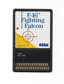 Sega Master System F-16 FIGHTING FALCON w/Sega Card, Instructions & Box (CIB)