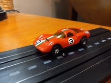 Vintage Aurora T-Jet 3 Red Dino Ferrari Tuff Ones 1481 With New Tires