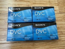 Sony DVC Premium Digital Video Cassette 60 min Lot Of 4 DVM60PRR Sealed New