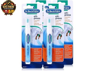 4x Dr. Beckmann express Fleckenstift 9 ml - Soforthilfe für Unterwegs