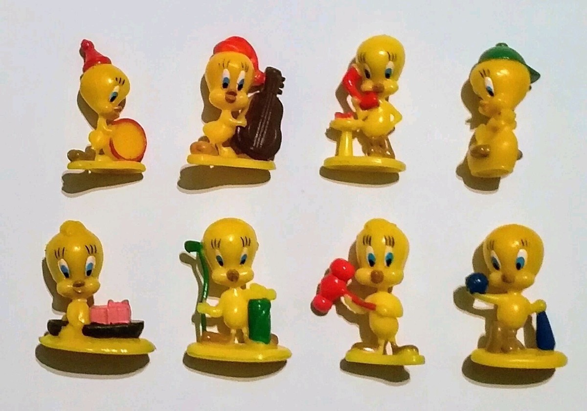 TWEETY LOONEY TUNES RUBBER FIGURINES SET VINTAGE COLLECTIBLES
