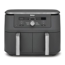 NINJA DZ400UK Air Fryer MAX 6-in-1 Dual Zone Gun Metal Grey + 2 Year Warranty