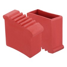 Ladder Non Slip Feet Mat 30x70mm, Red 2Pcs , Rubber Step Ladder Foot
