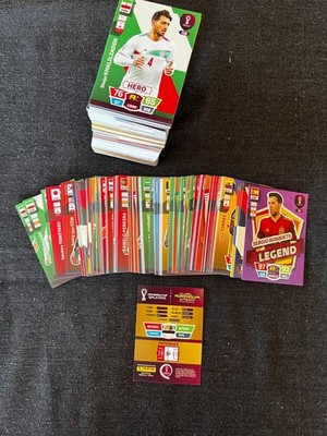 SET 414 KARTEN KARTEN PANINI ADRENALYN XL FOOT WORLD CUP QATAR 2022 OHNE DOPPELTE