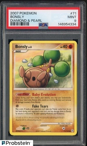 2007 Pokemon Diamond & Peal #71 Bonsly PSA 9 MINT