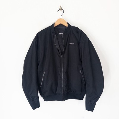 ONER Active Wende Bomberjacke Gr. S schwarz grau Teddyfleece UVP 120£