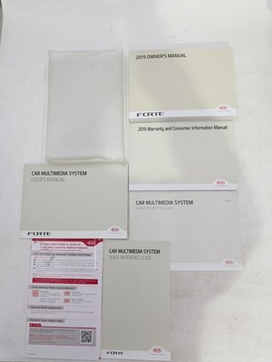 2019 Kia FORTE EX LXS S  Owners Manual With Multimedia & Reference Plus Case