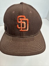 Vintage San Diego Padres Sports Specialties Brown MLB Hat 7 5/8 100 Wool Pro