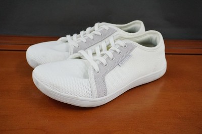 WHITIN Shoes Womens 6.5 / 37 White Minimalist Barefoot Canvas Lace Up Casual