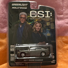 GreenLight Hollywood CSI 2011 Dodge Charger 1:64 Diecast Gray Limited Edition