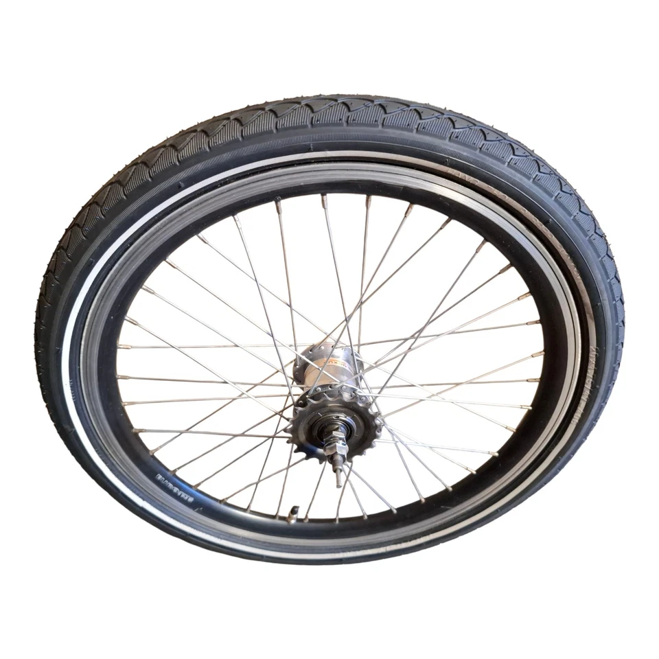 Laufrad Hinterrad 20 Zoll 3Gänge Nabenschaltung Rücktritt Rad Ventil - Bild 2 von 4