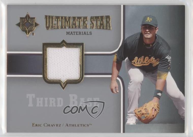 2007 Ultimate Collection Star Materials Eric Chavez #SM-EC Baseball Card
