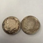 🔥🔥🔥1964 Kennedy Half Dollar Silver Coins Lot of 2 🔥🔥🔥