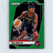 2024 Panini Prizm WNBA Erica Wheeler #61 Green Prizm Indiana Fever