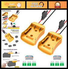 Power Wheel Battery Adapter Kit for 20V Battery, 12AWG Wire, Fuses, RC Car Toys