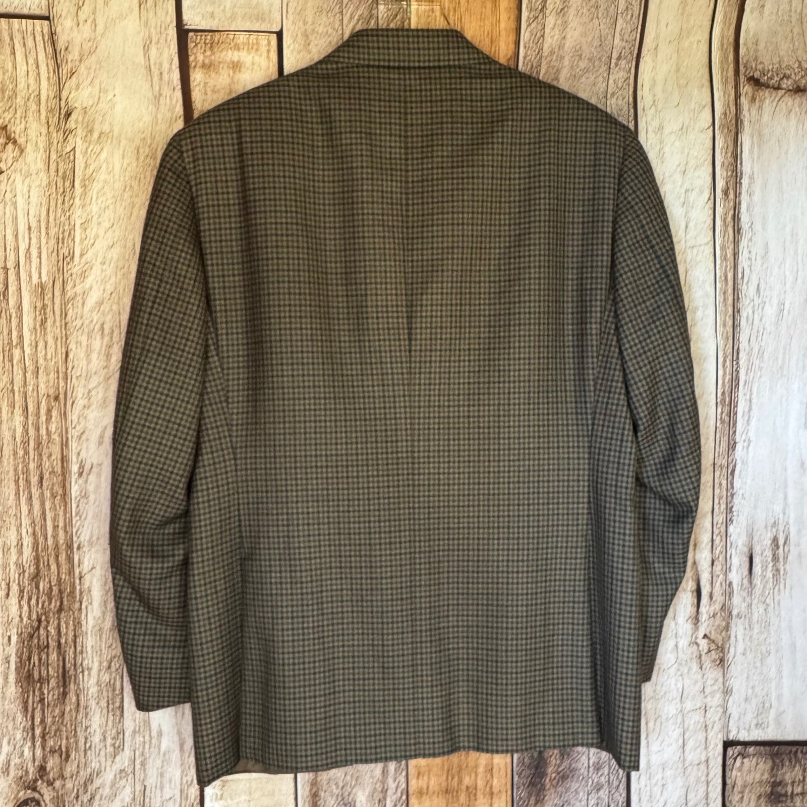 Canali Blazer 1934 Silk Wool Check Blazer Plaid M… - image 2
