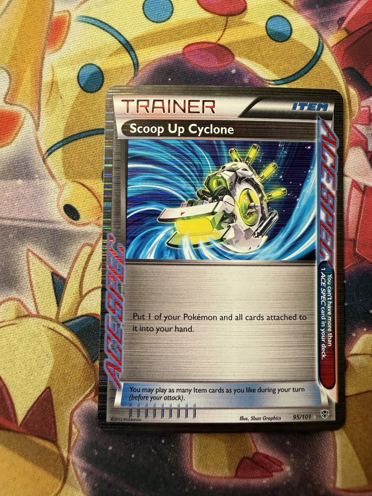 Scoop Up Cyclone 95/101 Rare Ace Spec Plasma Blast Pokémon Card