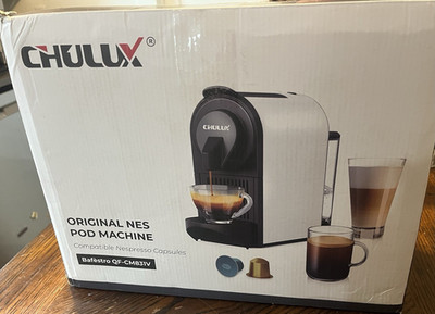 CHULUX Bafèstro QF-CM831V Nespresso Capsule Machine 20 Bar 24 oz Gray