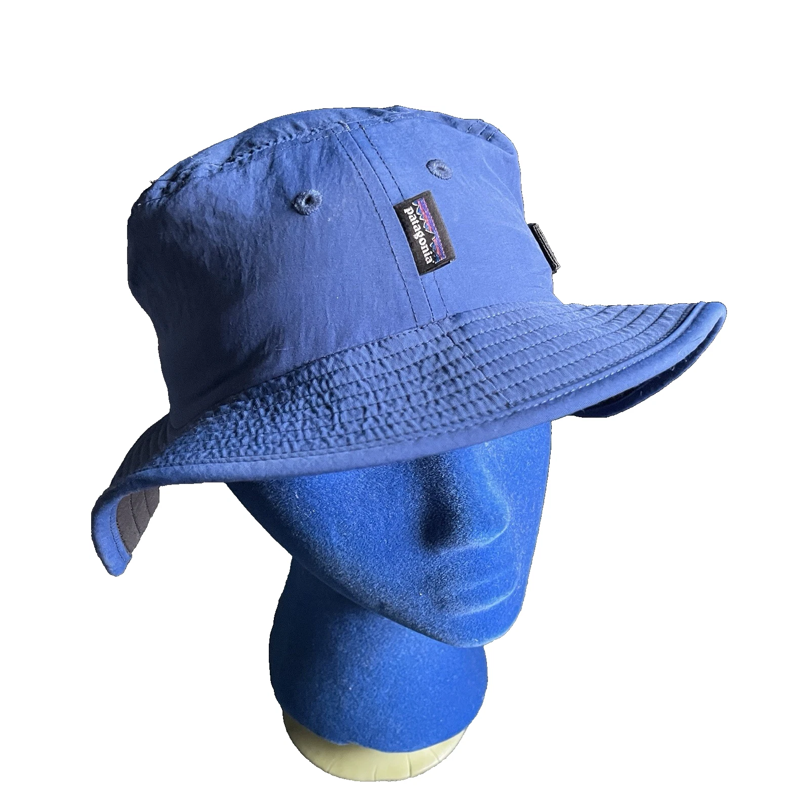 Patagonia Bucket Hat Sun Cap UPF Blue Size Small Unisex 7''