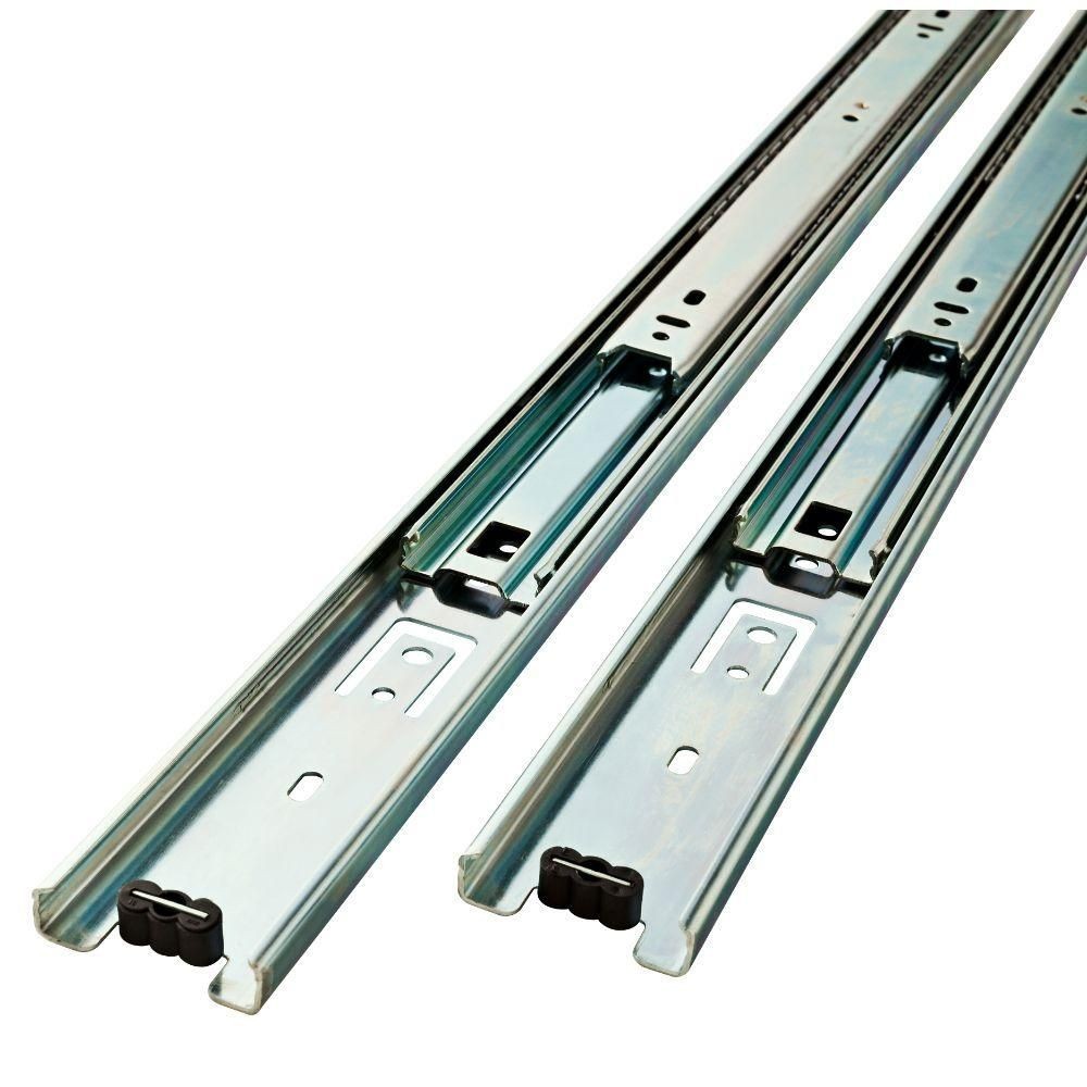 (5 Pack) Side Mount Drawer Slide - 12 inch - Quantum Full Extension L-D76112LIBE