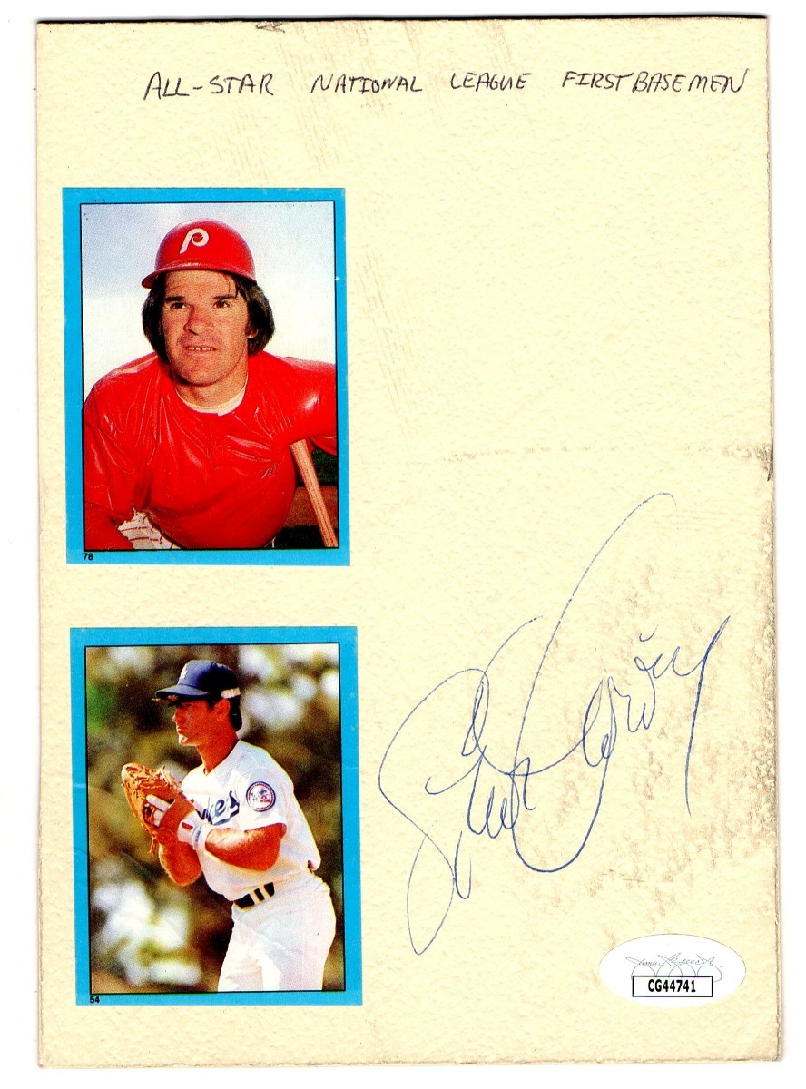 Steve Garvey Autographed Signed Los Angeles Dodgers Cut Matboard Dodgers JSA DG44741 