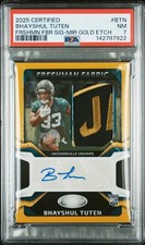 2025 Certified Bhayshul Tuten Freshman Fabric Signature Mirror Gold Etch 9/10