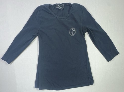 Giorgio Armani, Giorgio Armani Beauty Uniform Top XS Black Long Sleeve Made in Italy Fairtrade