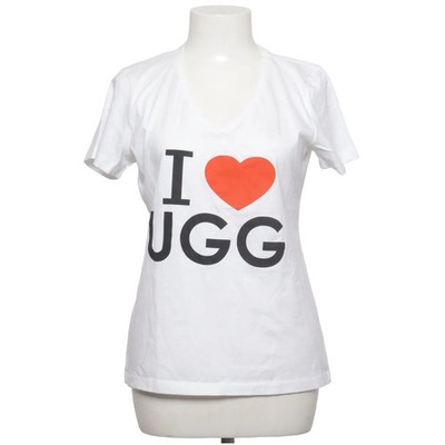Stedman, T-shirt, Größe: M, UGG Classic-T, Weiß/Rot/Schwarz, Baumwolle #yZK