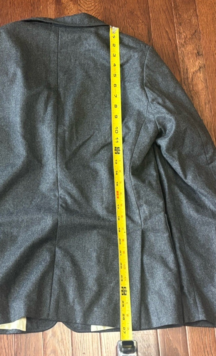 Gant Rugger Jacket Blazer Size 38 (48) Gray Flannel NWT image 9