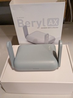 GL.iNet Beryl AX GL MT3000 WiFi 6 AX3000 Router 2 LAN White Ethernet USB 3.0