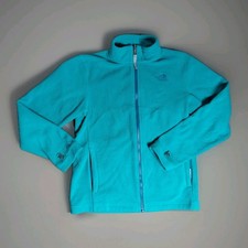 The North Face Jacket Boys Size M/M Blue Fleece Logo Outdoors Youth