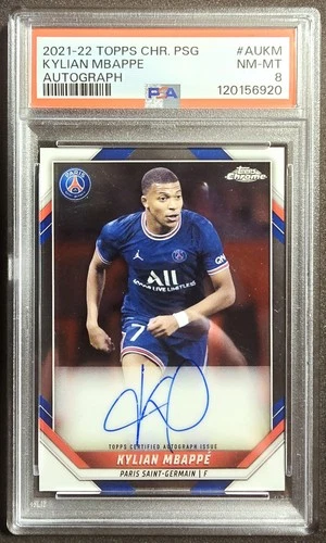 Kylian Mbapp 2021 Topps Chrome Kylian Mbapp Auto
