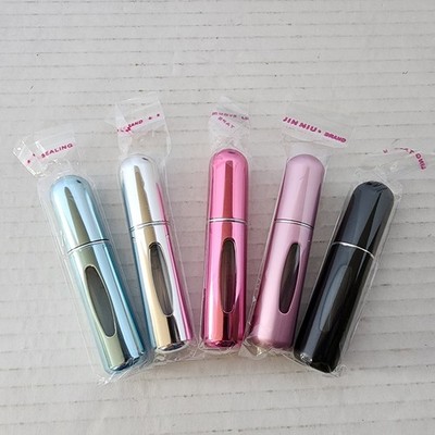 5 Pack Refillable Perfume Atomizer Spray Bottles Travel Size Portable