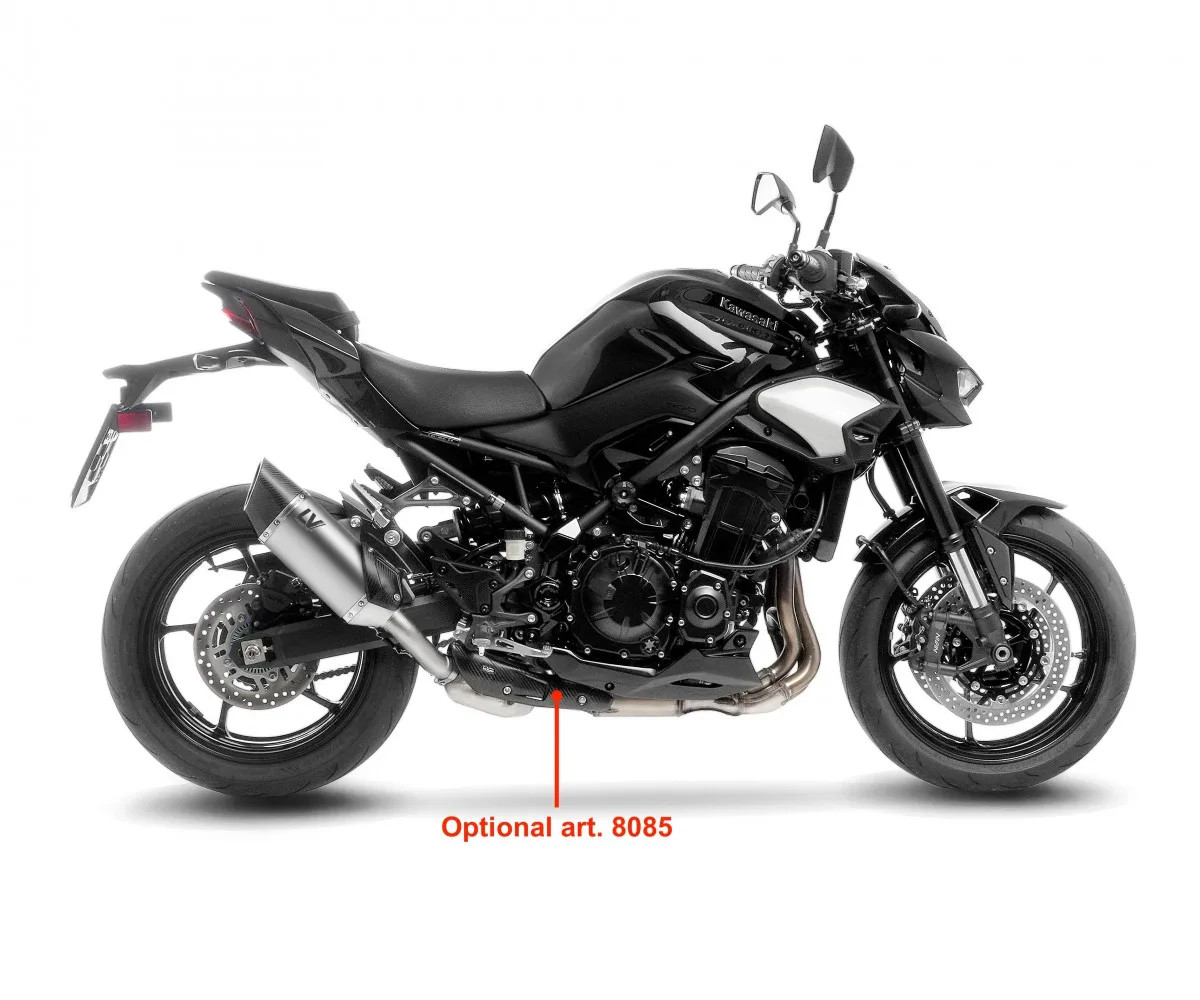LeoVince Muffler exhaust LV-14 R TITANIUM Appr E5 KAWASAKI Z 900 A2 2018 2024