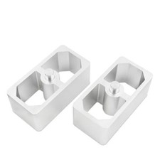Universal Aluminum Leaf Spring Lowering Block Kit Versatile for 2 Pack 2 Inch