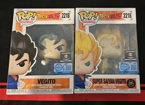 Funko Pop Super Saiyan Vegito Glow Chase And Common Bundle