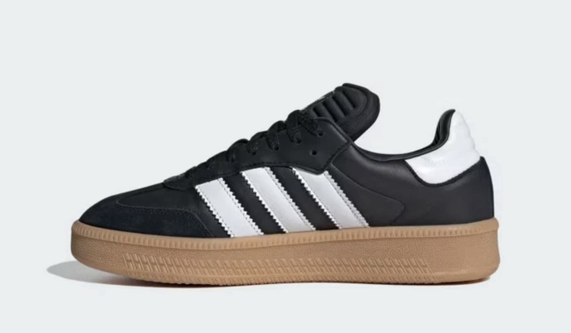 Size 12 - Adidas Samba XLG Black White Gum for sale online | eBay