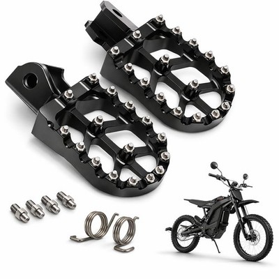 Electric Dirt Bike Foot Pegs CNC For Surron Light Bee X S LBX ERide Black