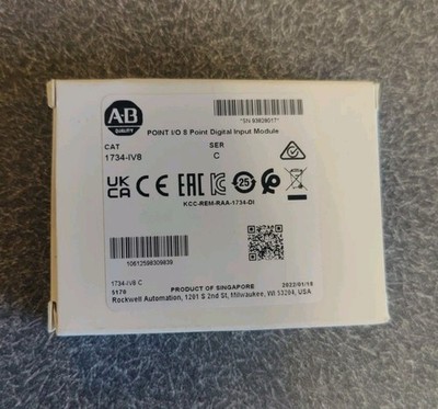 Allen Bradley 1734-IV8 ver C Point IO 8 Digital Input Module MFG 2022