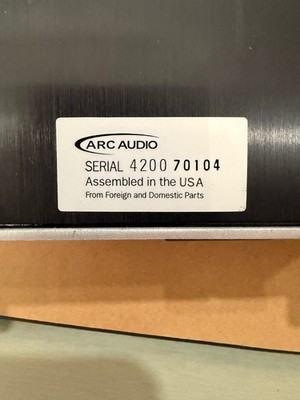 ARC AUDIO 4200SE Amplifier Signature Edition 4 Channel Class AB