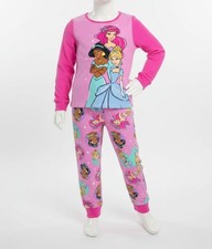 Disney Princess Kids Girl's Pink Long Sleeve 2-Piece Pajama Set Size 4