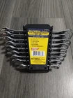 Olympia Tools 9 Pc Combination Wrench Set SAE Polished 12-Point w/ Rack New