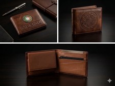 Handcrafted Mexican Wallet Aztec. Imported. G...