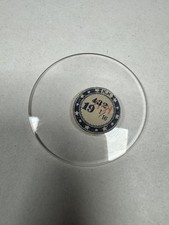 Vintage KK Pocket Watch Mineral Crystal Round Domed 43.03mm 432 19 1/16 Clear