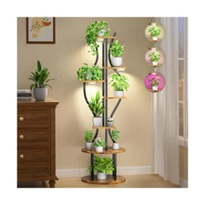 Plant Stand Indoor with Grow Lights, 7 Tier Tall Metal Plant Shelf for Multip...