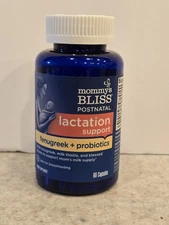Mommy's Bliss Postnatal Lactation Fenugreek Probiotic 60 Each EXP. 03/2026