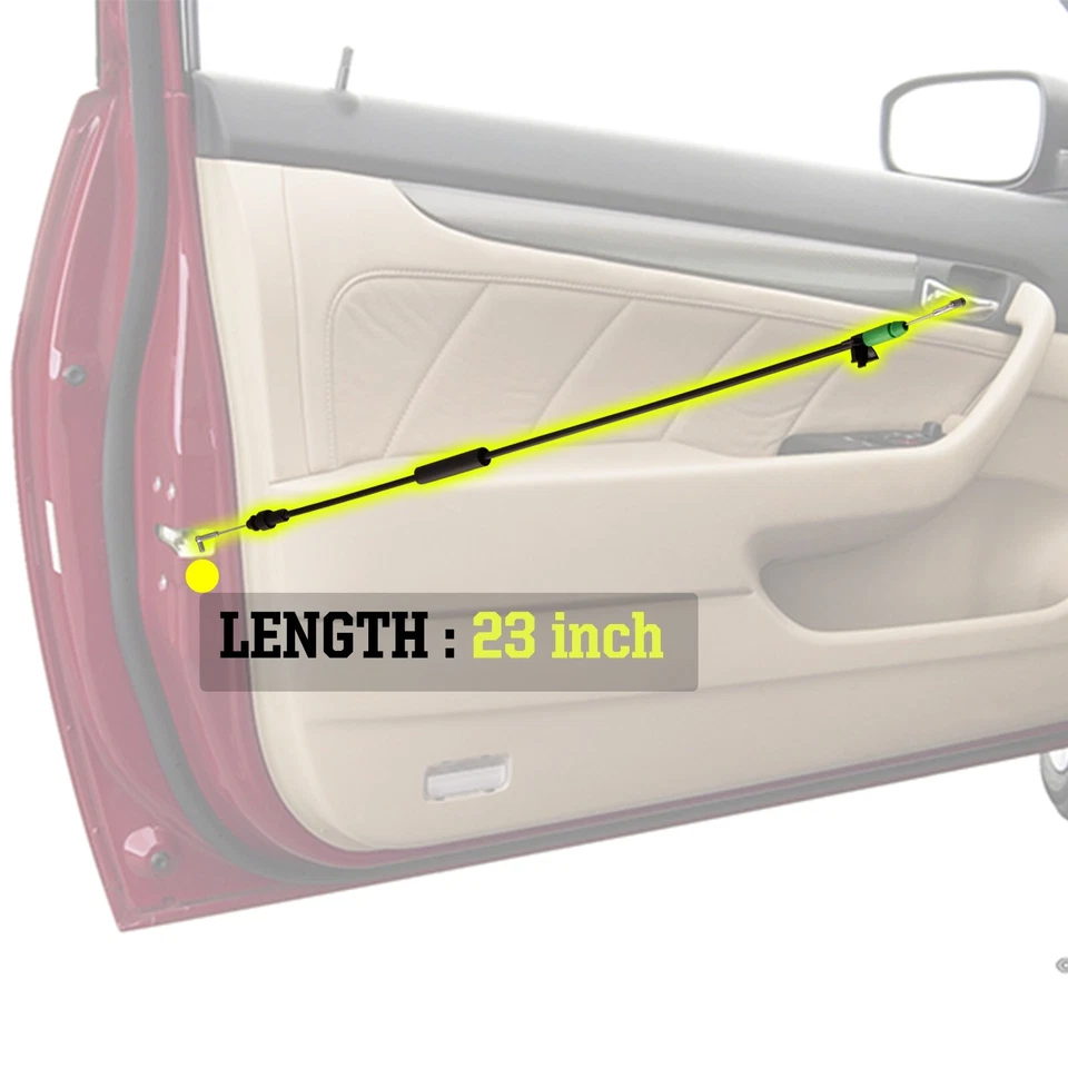 Cable de liberación de manija de puerta del lado del conductor delantero izquierdo para Honda Accord 2003-2007 4 puertas Foto 3 de 4