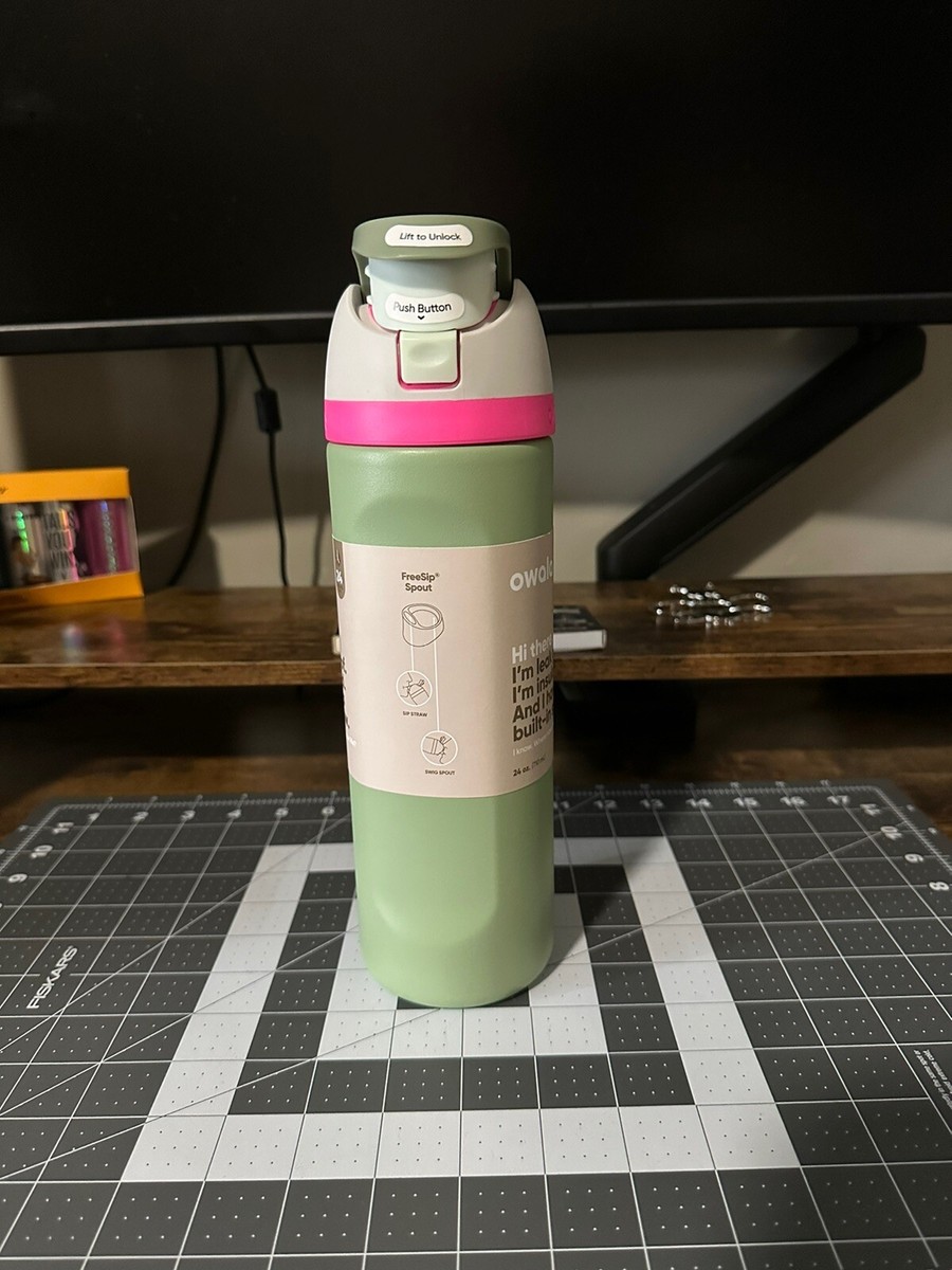 Owala 24oz FreeSip Stainless Steel Water Bottle - Neo Sage | eBay