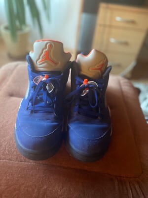 Jordan Air Jordan 5 ネイビー/オレンジ Size 12 - Jordan 5 Retro Low Knicks 2016 | eBay