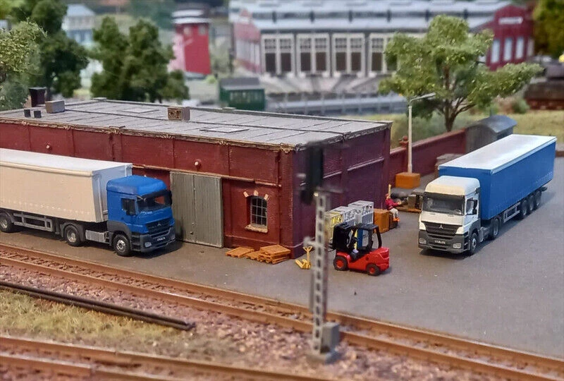 PANZER-SHOP.NL Spur TT, Mercedes-Benz Axor & Schiebeplanenauflieger, 1:120, Unbemalt, Fahrzeuge